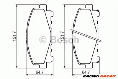 BOSCH 0 986 494 382 - fékbetét HONDA