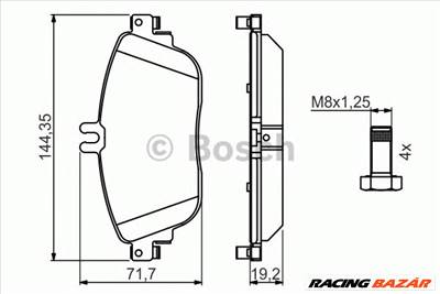 BOSCH 0 986 494 662 - fékbetét MERCEDES-BENZ