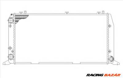 NRF 54602 - Vízhűtő (Hűtőradiátor) AUDI
