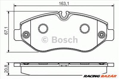 BOSCH 0 986 495 098 - fékbetét MERCEDES-BENZ VW