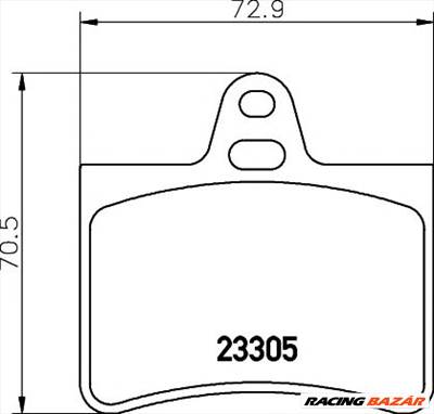 TEXTAR 2330501 - fékbetét CITROËN