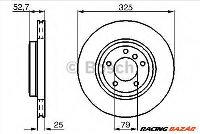 BOSCH 0 986 478 012 - féktárcsa BMW