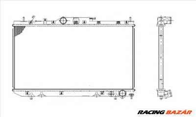 NRF 53420 - Vízhűtő (Hűtőradiátor) TOYOTA