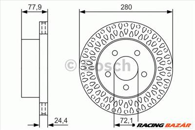 BOSCH 0 986 479 U00 - féktárcsa JEEP