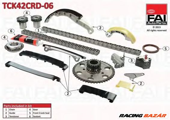 FAI AutoParts TCK42CRD-06 - vezérműlánc készlet NISSAN 1. kép