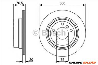 BOSCH 0 986 479 496 - féktárcsa BMW