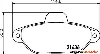 TEXTAR 2143602 - fékbetét FIAT LANCIA ZASTAVA