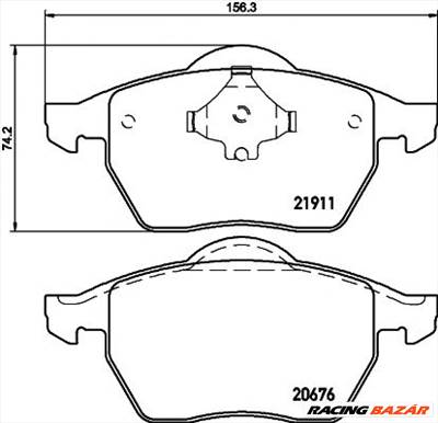 TEXTAR 2191102 - fékbetét AUDI SEAT SKODA VW VW (FAW)