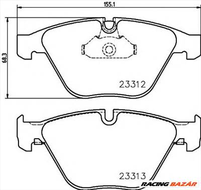 TEXTAR 2331211 - fékbetét BMW BMW (BRILLIANCE)