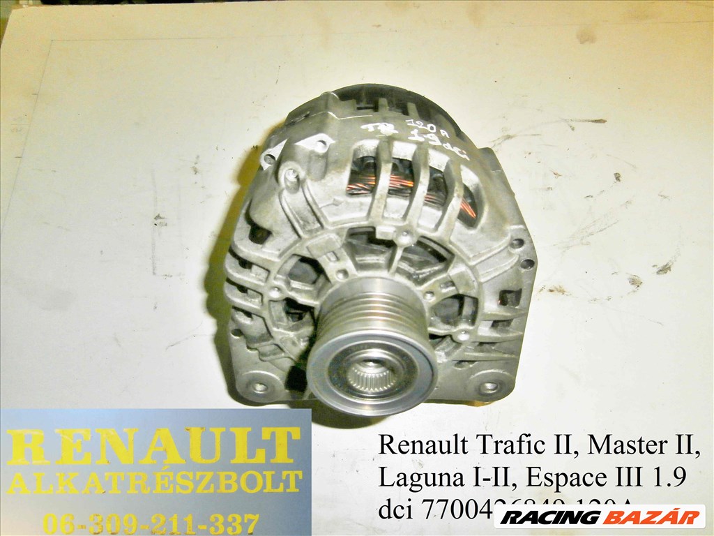 Renault 1.9dci (120A) 7700426849 generátor  1. kép