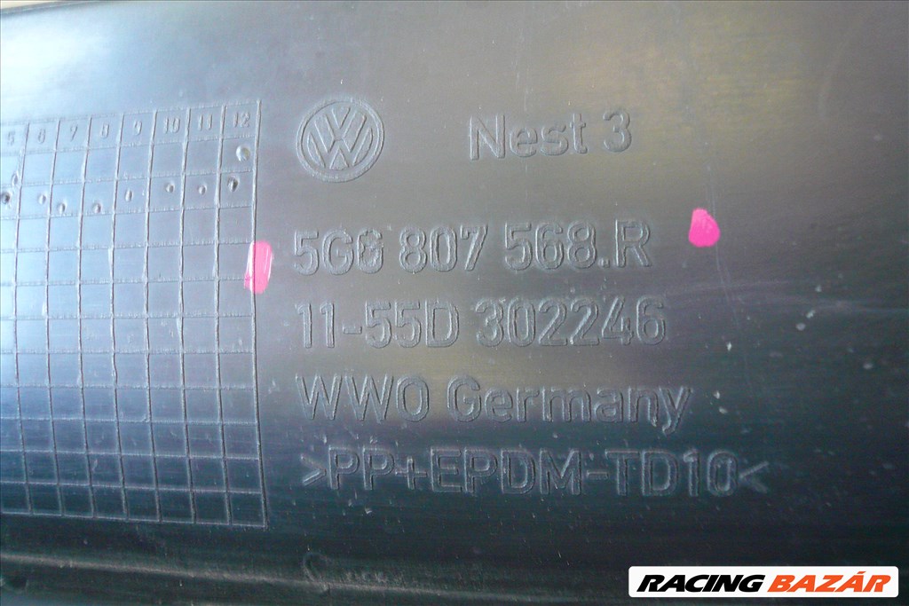 VOLKSWAGEN GOLF VII 5G6 hátsó lökhárító szegély 2017-2020 5G6807568R 6. kép