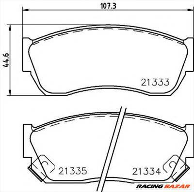 TEXTAR 2133301 - fékbetét CHEVROLET GEO HOLDEN LANDWIND (JMC) SUBARU SUZUKI SUZUKI (CHANGAN) TATA