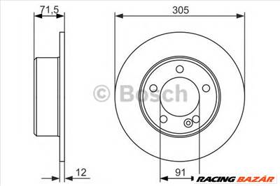 BOSCH 0 986 479 714 - féktárcsa NISSAN OPEL RENAULT VAUXHALL