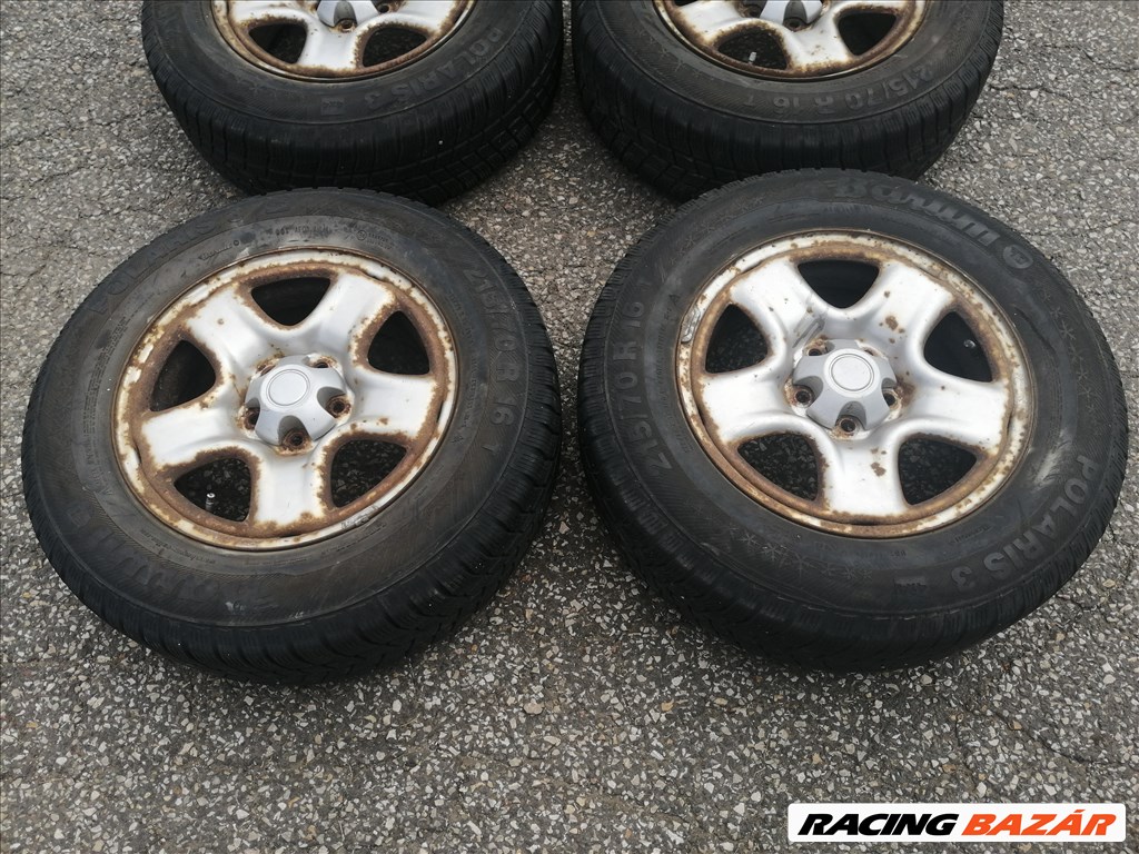 Toyota Rav4 5×114,3 lemezfelni 4 db kb 60%os barum gumikkal eladó! 2. kép