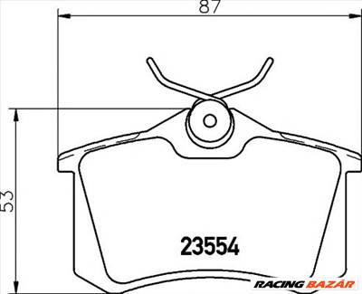 TEXTAR 2355401 - fékbetét AUDI AUDI (FAW) CITROËN MG MG (SAIC) PEUGEOT RENAULT ROEWE (SAIC) SEAT SKO