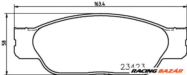 TEXTAR 2342301 - fékbetét FORD USA JAGUAR LINCOLN 1. kép