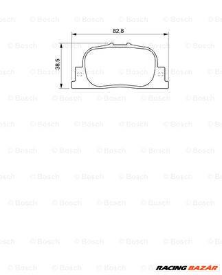 BOSCH 0 986 424 730 - fékbetét LEXUS TOYOTA TOYOTA (FAW)