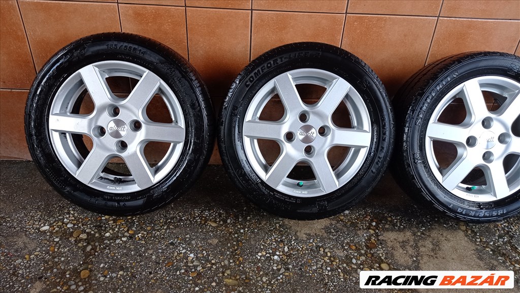 ALUETT 14" ALUFELNI 4X100 NYÀRI 185/55R15 GUMIVAL OLCSÒN!! 2. kép