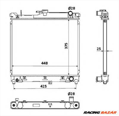 NRF 53930 - Vízhűtő (Hűtőradiátor) SUZUKI