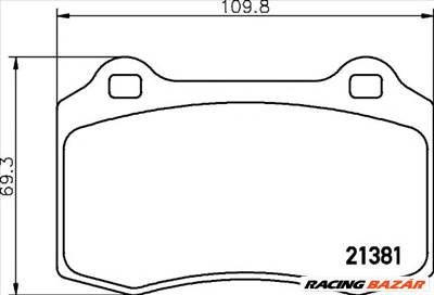 TEXTAR 2138102 - fékbetét CITROËN DAIMLER DS JAGUAR LOTUS PEUGEOT SEAT VOLVO