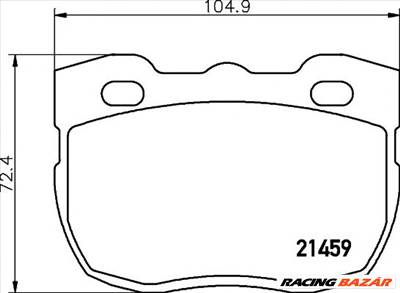 TEXTAR 2145901 - fékbetét LAND ROVER METROCAB
