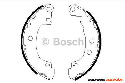 BOSCH 0 986 487 550 - fékpofakészlet RENAULT