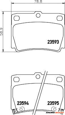 TEXTAR 2359301 - fékbetét MITSUBISHI MITSUBISHI (BJC)