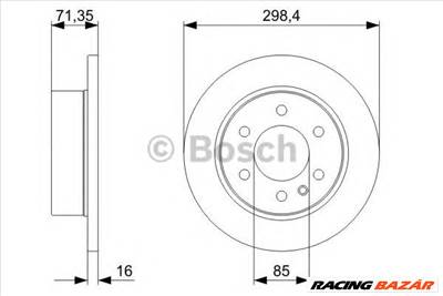 BOSCH 0 986 479 295 - féktárcsa MERCEDES-BENZ VW