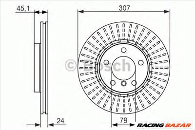 BOSCH 0 986 479 726 - féktárcsa MINI