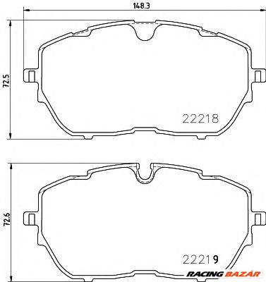 TEXTAR 2221801 - fékbetét CITROËN CITROËN (DF-PSA) DS OPEL PEUGEOT PEUGEOT (DF-PSA) VAUXHALL