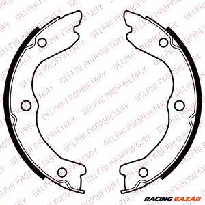 DELPHI LS2038 - kézifék fékpofakészlet NISSAN