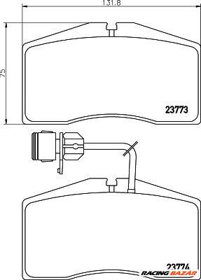 TEXTAR 2377301 - fékbetét AUDI