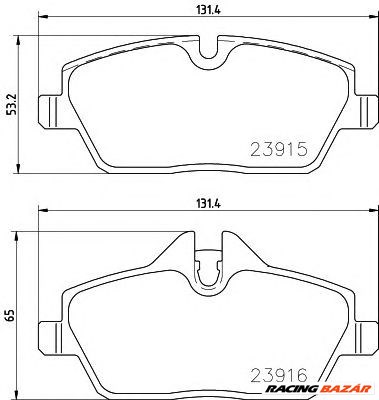 TEXTAR 2391508 - fékbetét BMW 1. kép