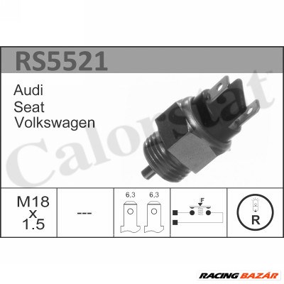 CALORSTAT by Vernet RS5521 - tolatólámpa kapcsoló AUDI PORSCHE VW 1. kép