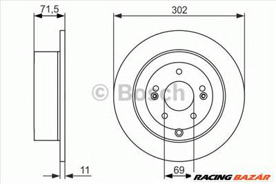 BOSCH 0 986 479 C15 - féktárcsa HYUNDAI