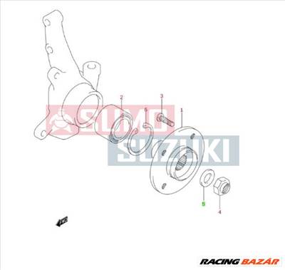 Suzuki tengelycsonk anya alátét 09160-18017