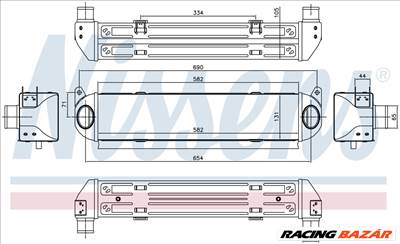 NISSENS 96243 Intercooler