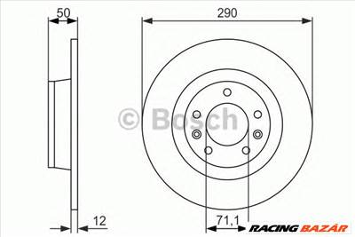 BOSCH 0 986 479 311 - féktárcsa PEUGEOT