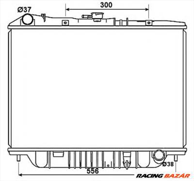 NRF 53517 - Vízhűtő (Hűtőradiátor) ISUZU OPEL VAUXHALL