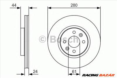 BOSCH 0 986 479 R67 - féktárcsa DACIA RENAULT