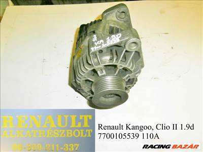 Renault Kangoo, Clio II 1.9d (110A) 7700105539 generátor 