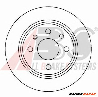 BREMBO 08.5559.10 - féktárcsa OPEL VAUXHALL 1. kép