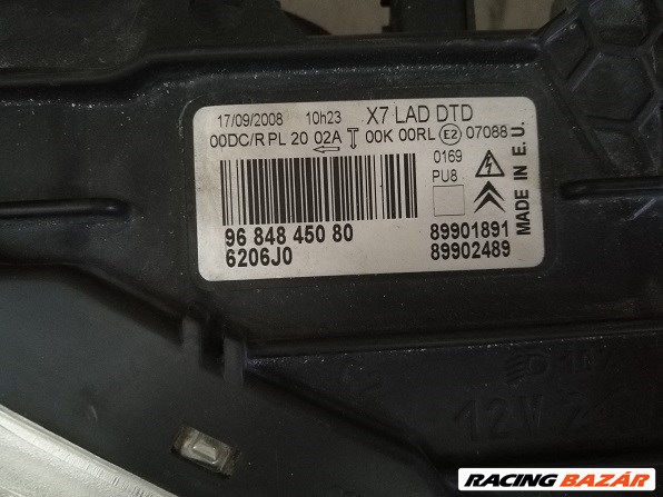 Citroën C5 II lámpa xenon 96848458809684845080 6208j06206j0 2. kép