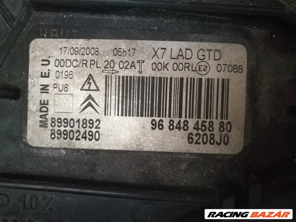 Citroën C5 II lámpa xenon 96848458809684845080 6208j06206j0 4. kép