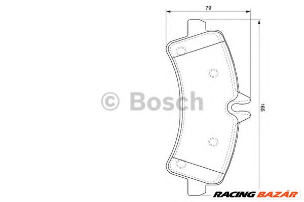 BOSCH 0 986 494 122 - fékbetét MERCEDES-BENZ VW 1. kép