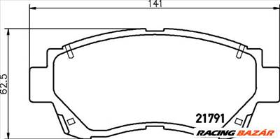 TEXTAR 2179101 - fékbetét HOLDEN LEXUS TOYOTA