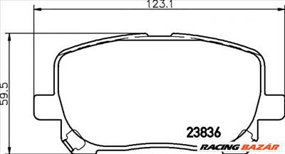 TEXTAR 2383601 - fékbetét GREAT WALL PONTIAC TOYOTA