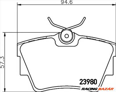 TEXTAR 2398001 - fékbetét FIAT MITSUBISHI NISSAN OPEL RENAULT VAUXHALL