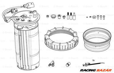 BOSCH F 01C 600 244 - Fütés, tartály egység (karbamid befecskendezés) MERCEDES-BENZ