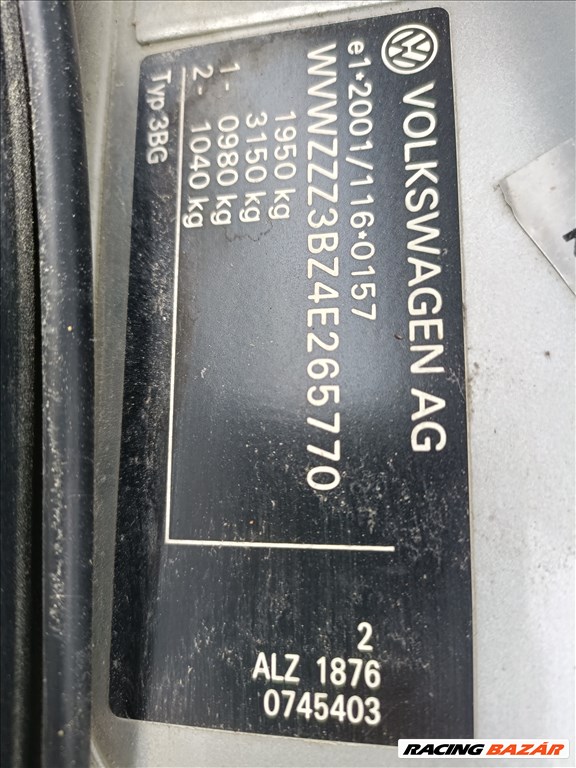 Volkswagen Passat B5.5 1.6i(ALZ) bontott alkatrészei LA7W színben eladók 25. kép
